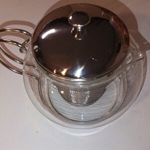 Glass Teapot with Stainless Steel Infuser